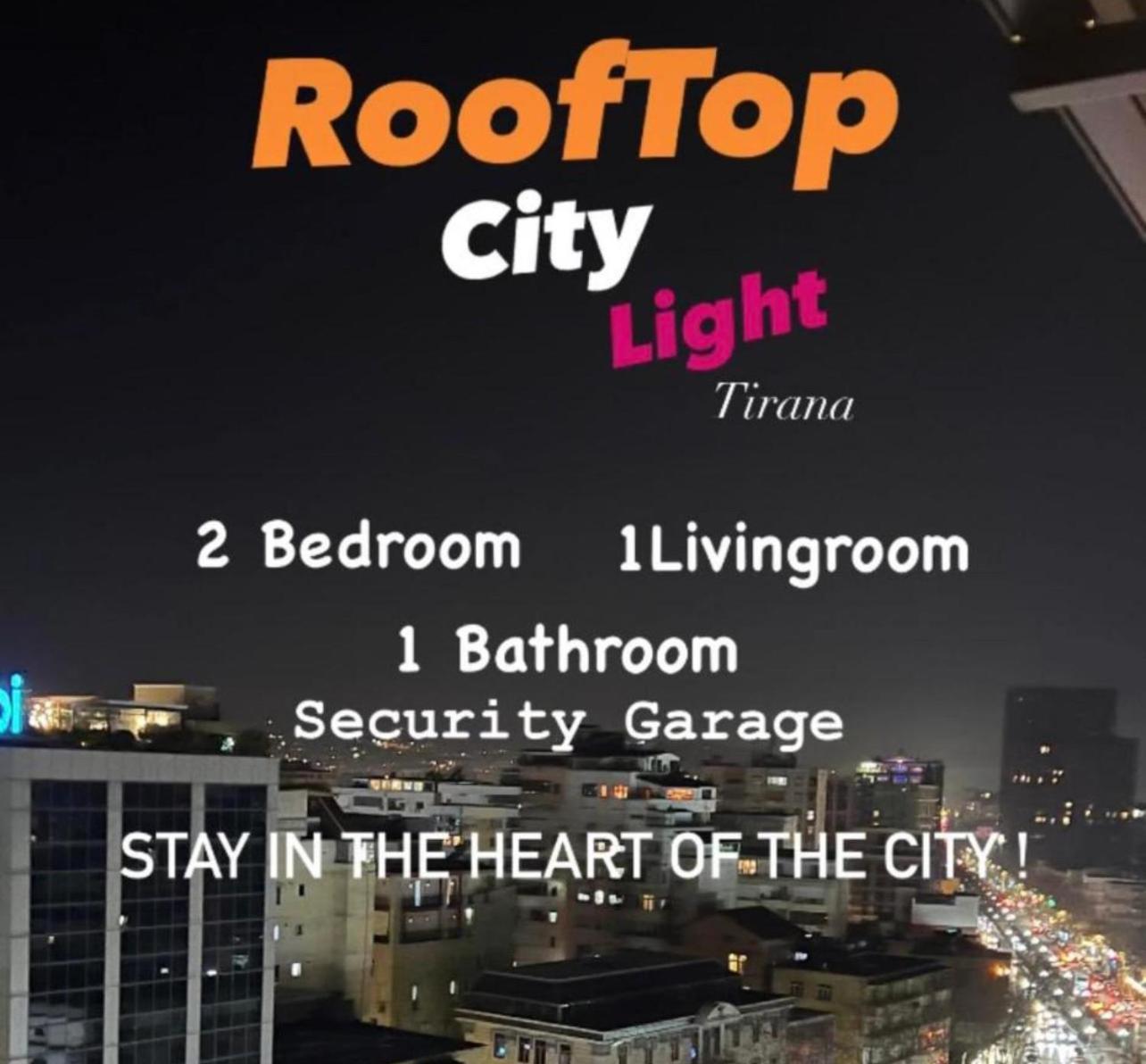 Rooftop City Light Тирана Екстериор снимка